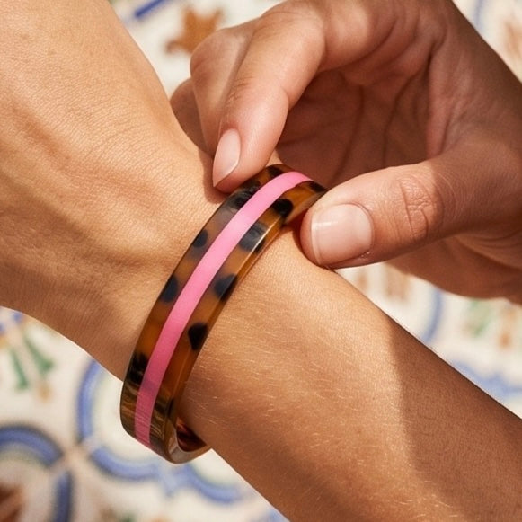 Armreif Leo Pink