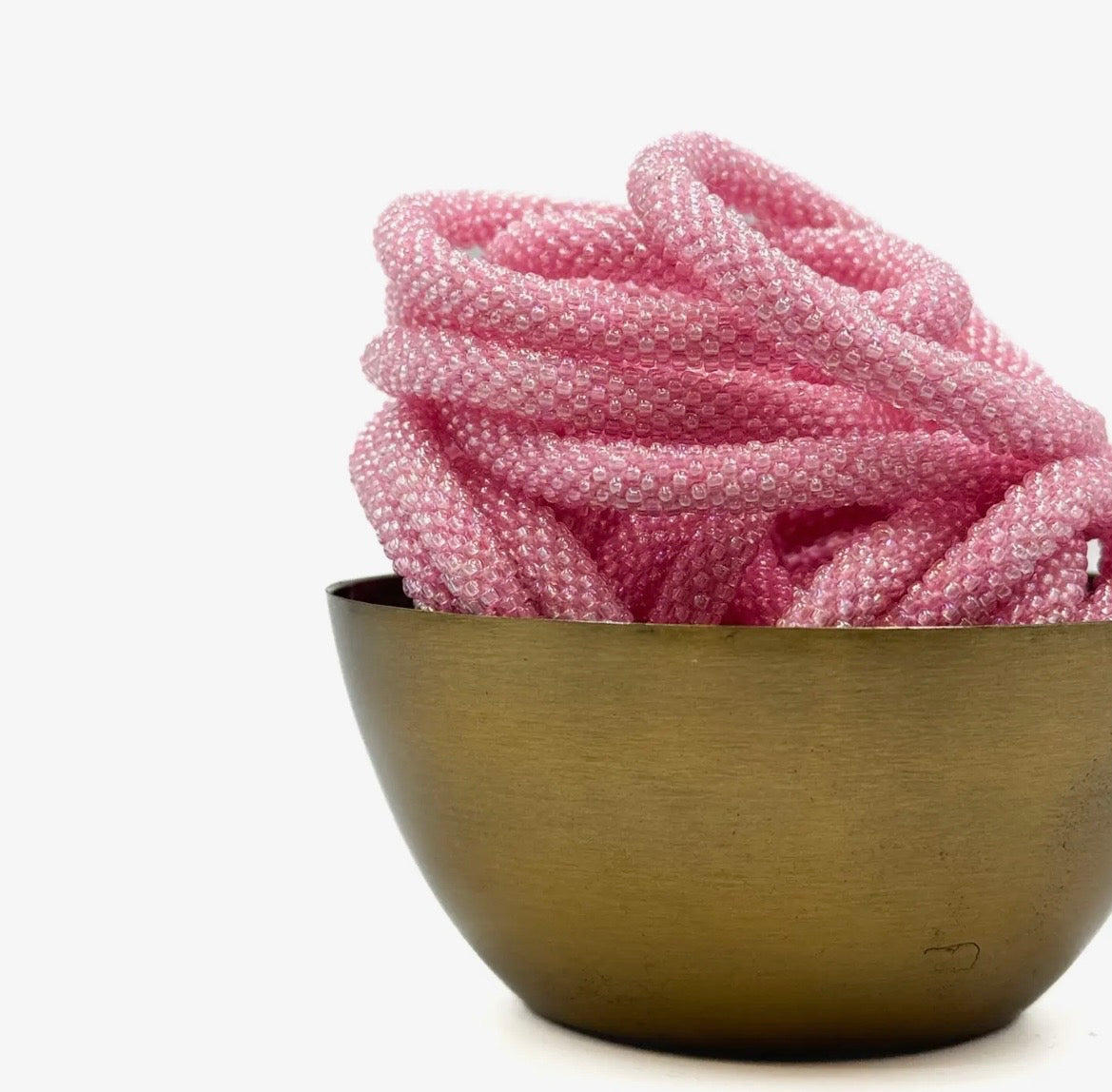 Glasperlen Armband Rosa Kristallglanz