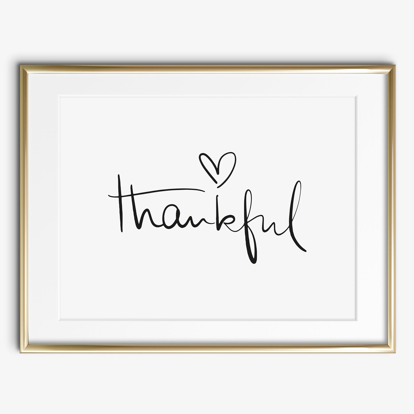 Das Sprüche Poster "Thankful" wird auf hochwertigem, 300 g/m² mattem Papier hergestellt.