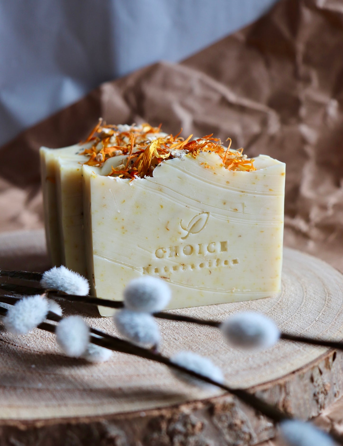Naturseife Calendula mit rein natürlichen Inhaltsstoffen. Duftfrei!!