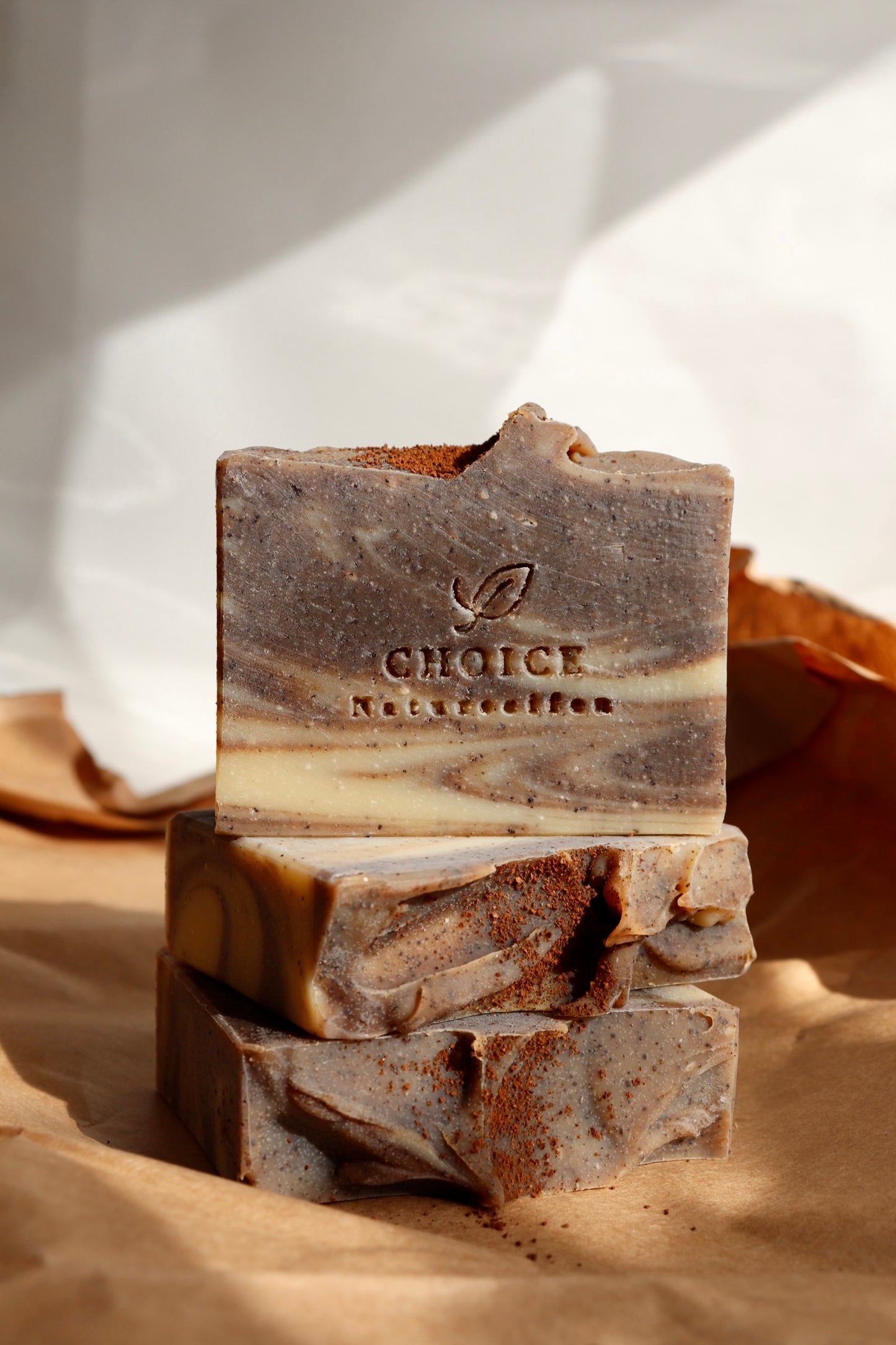 Natürliche Seife Coffee Scrub Zimtblatt & Orangenöl
