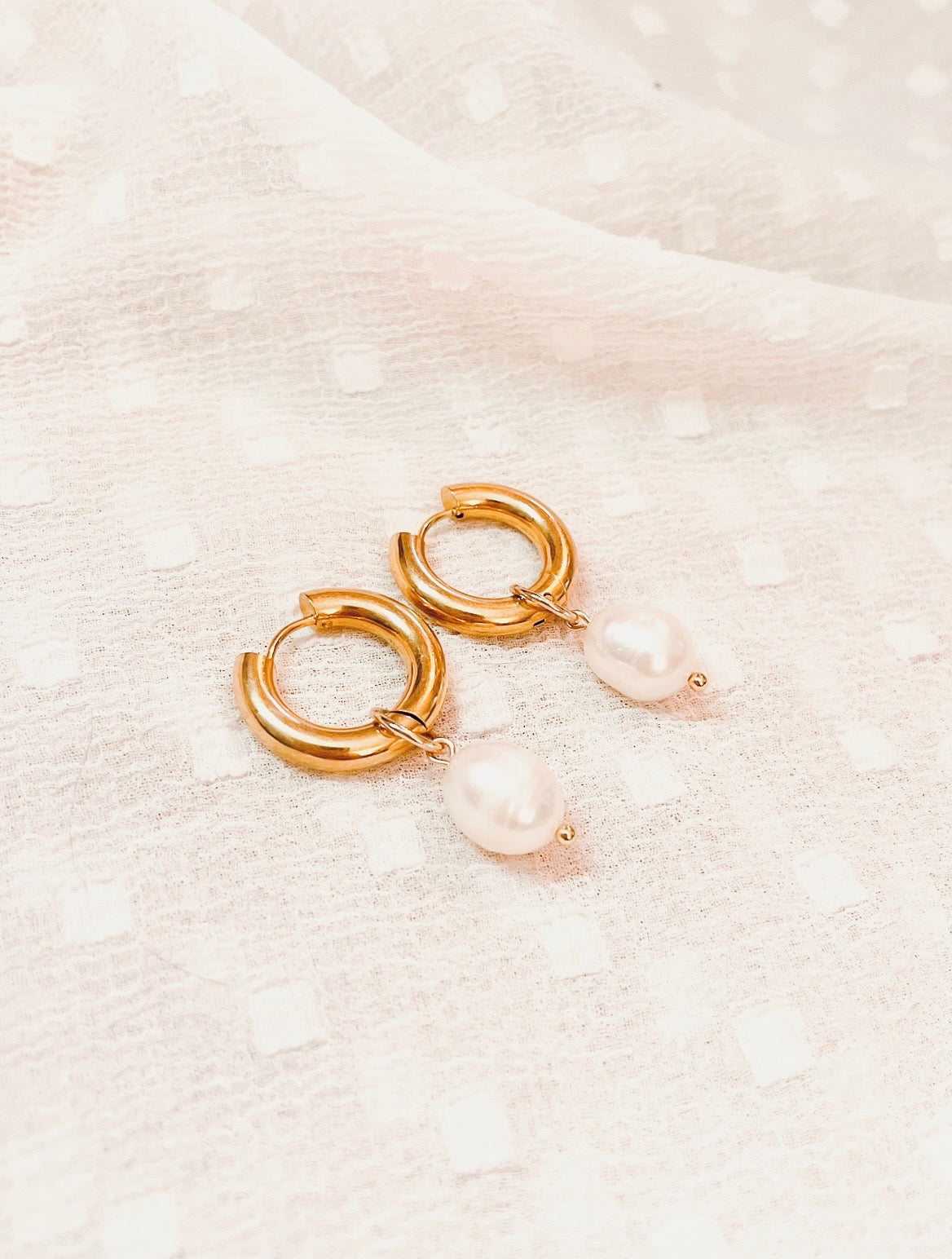 Hoop Click Creole Gold mit Perle