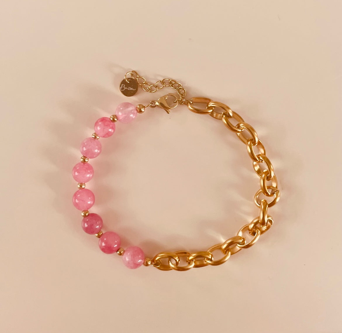 Grobgliedriges Armband Fuchsia