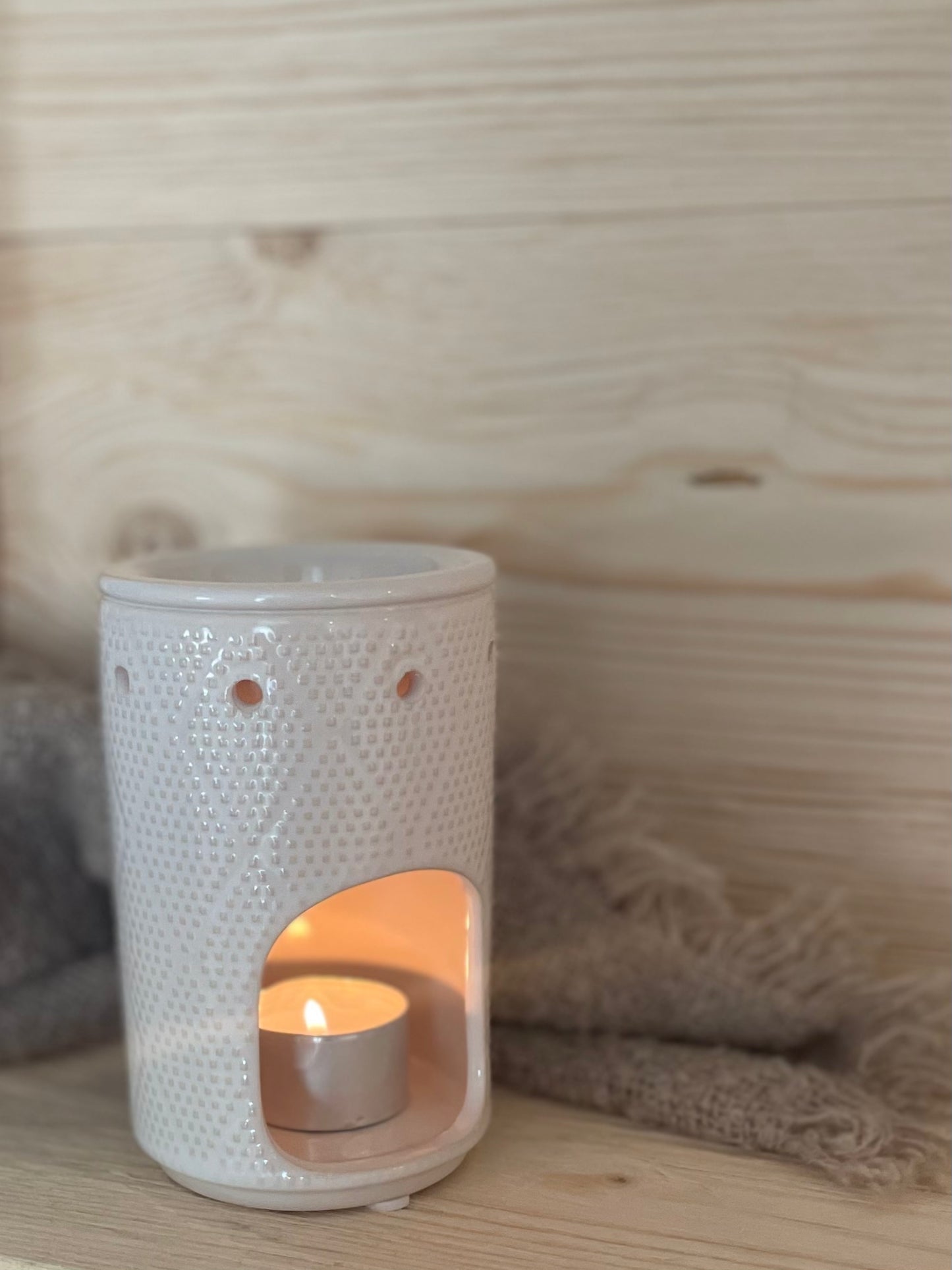 Duftlampe „Boho“ weiß