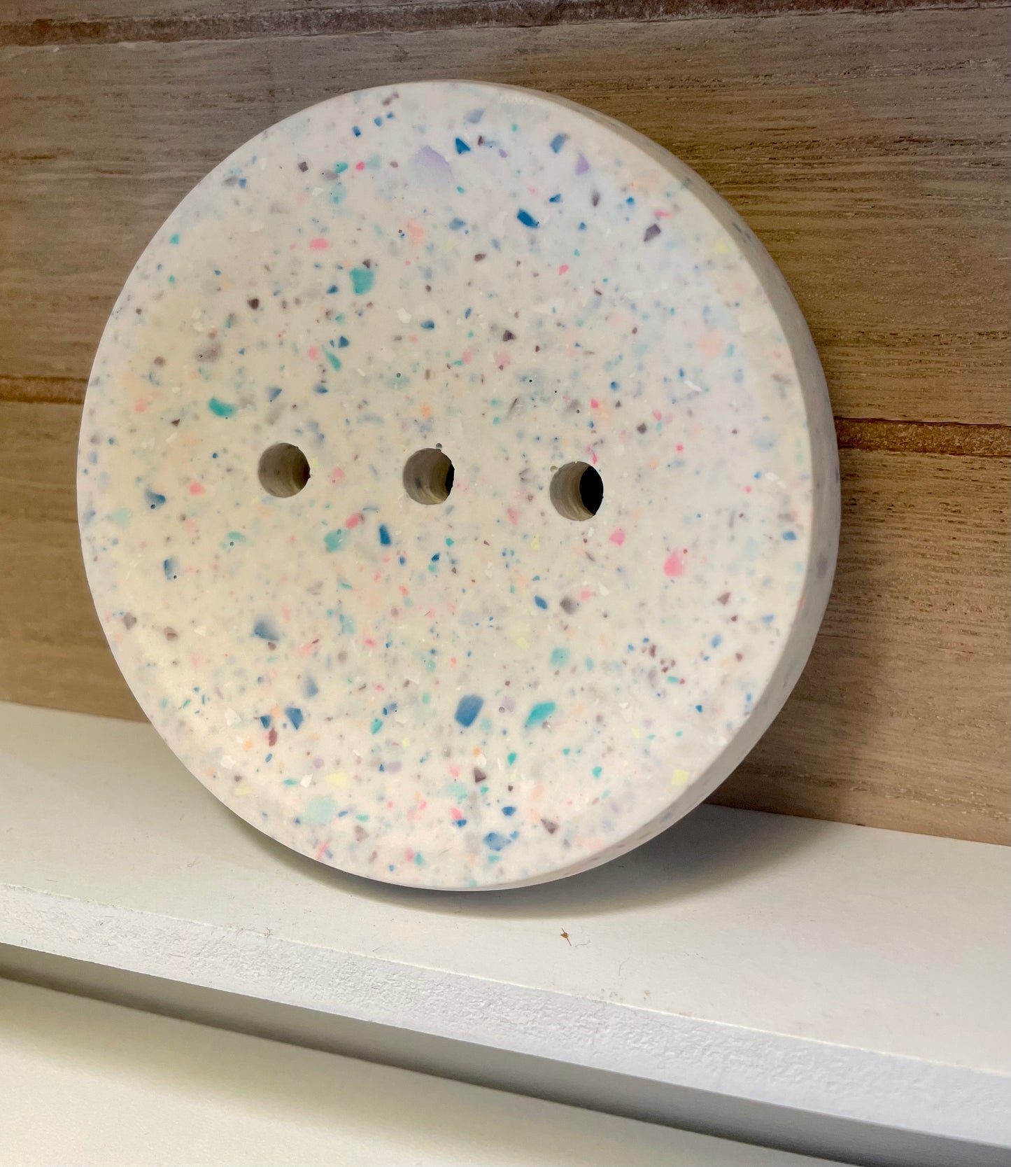 Terrazzo Seifenschale Rund