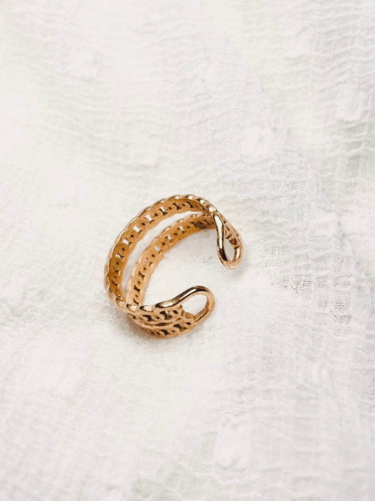 Goldring Doppelte Gliederkette