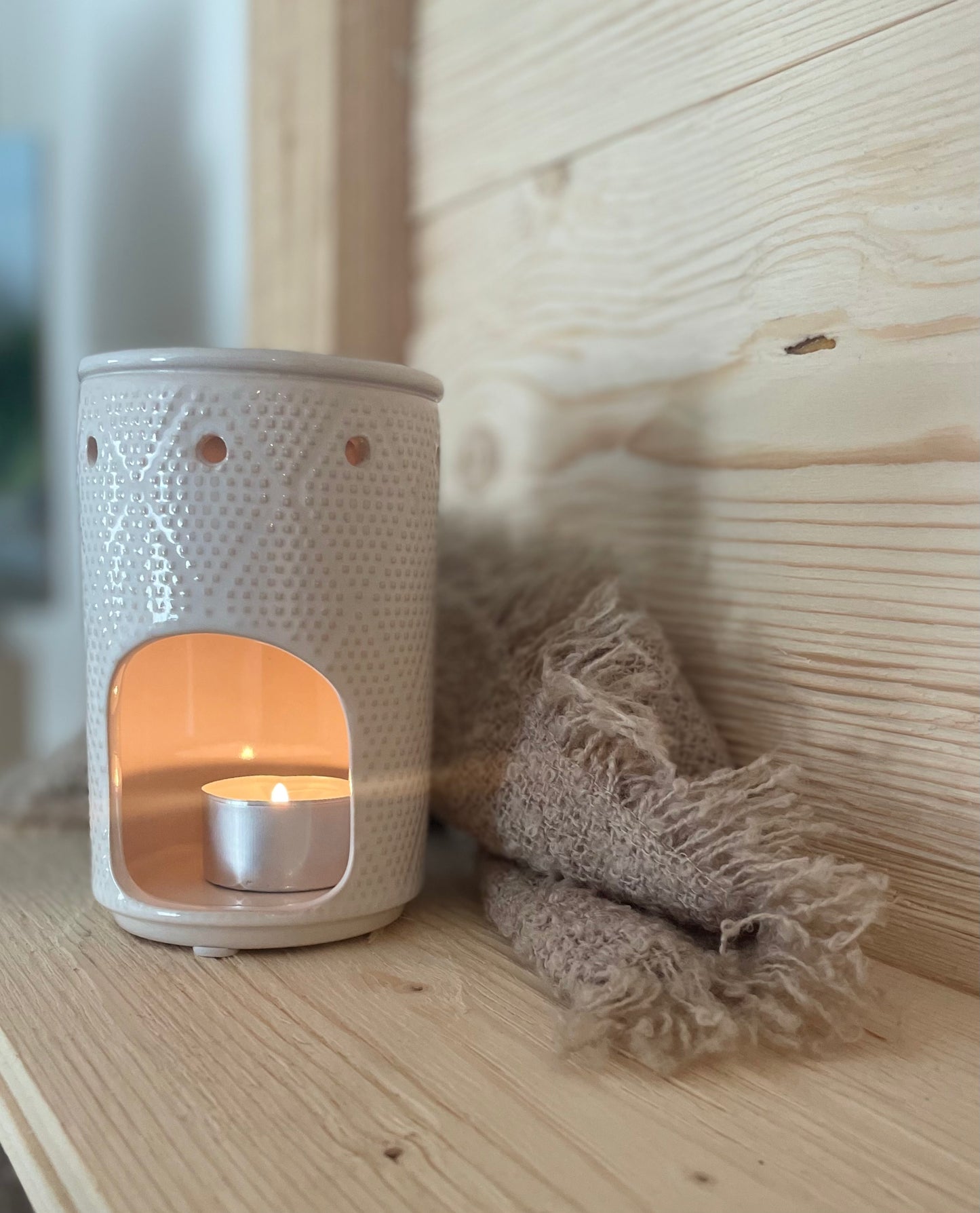 Duftlampe „Boho“ weiß