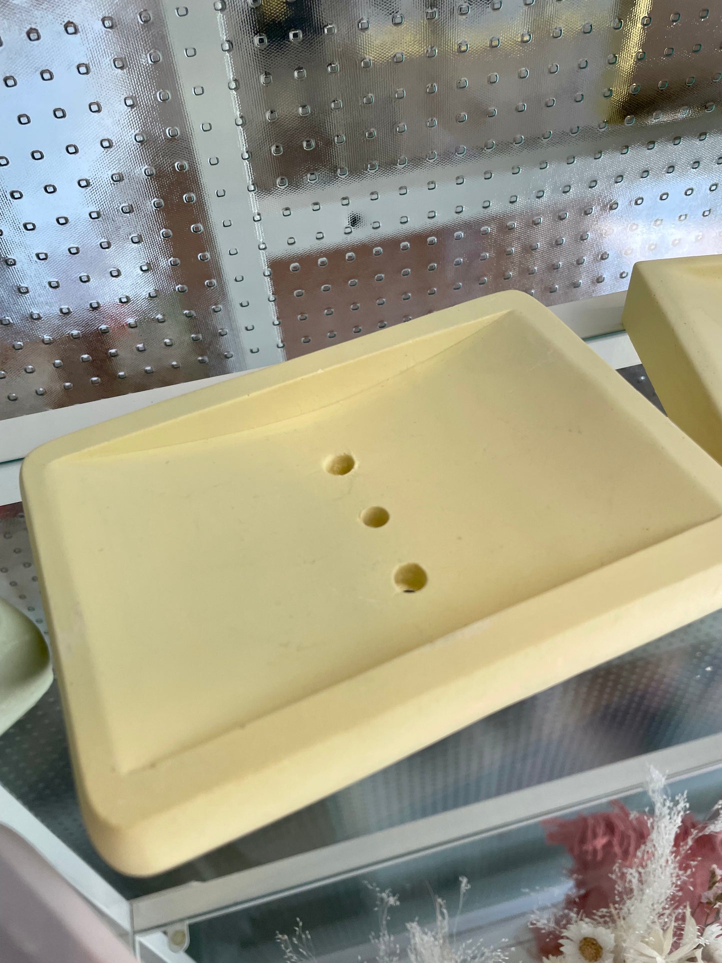 Pastell Seifenschale gelb