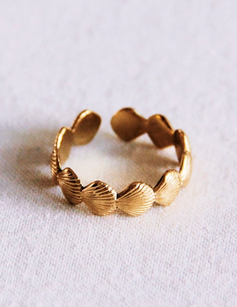 Muschel Ring verstellbar