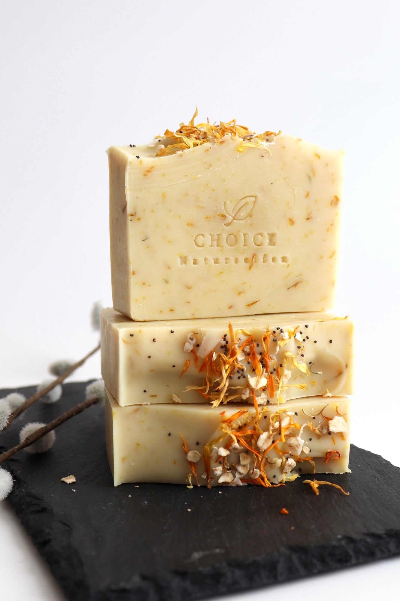 Naturseife Calendula mit rein natürlichen Inhaltsstoffen. Duftfrei!!