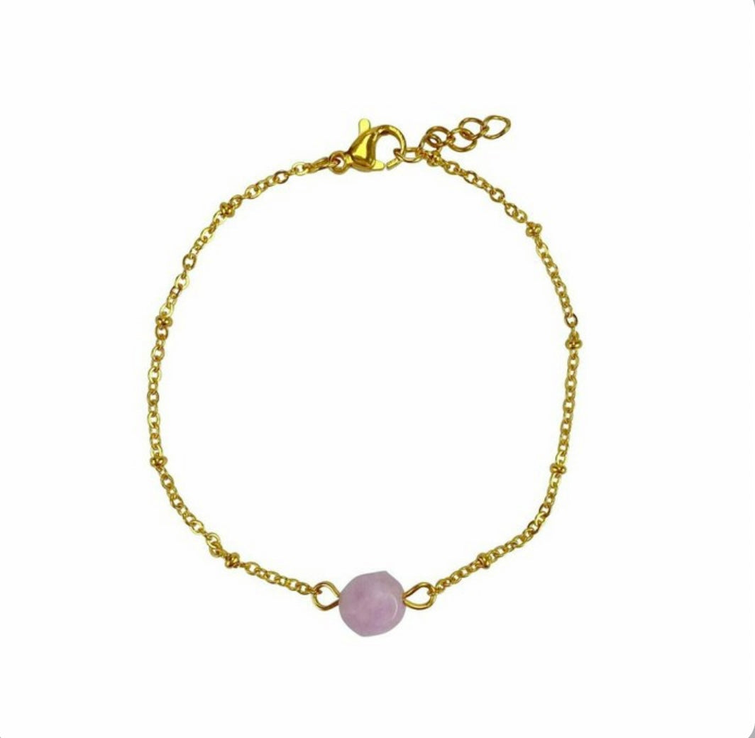 Filigraner Steinschmuck Armband Chalcedon-Gold