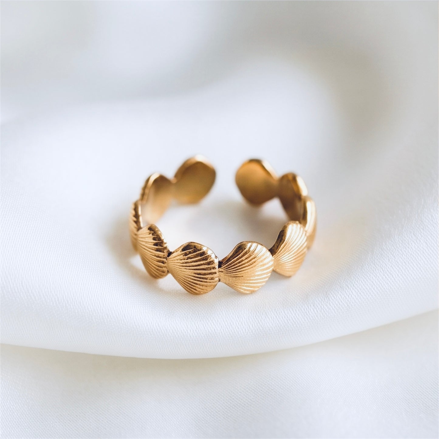 Muschel Ring verstellbar