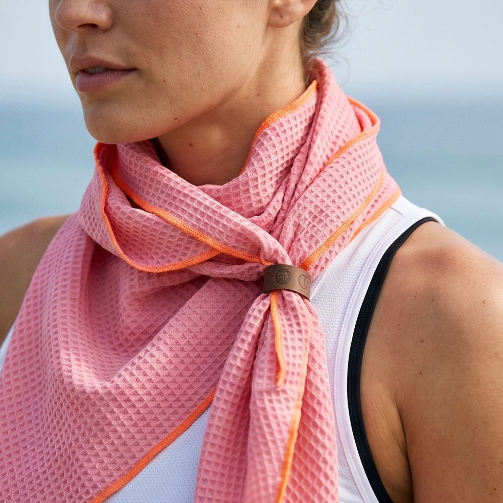 Dreiecks Tuch Rosa ~ Orange