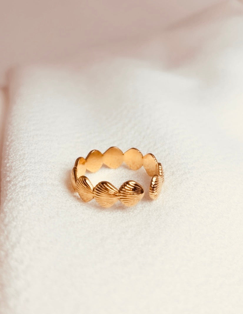 Muschel Ring verstellbar