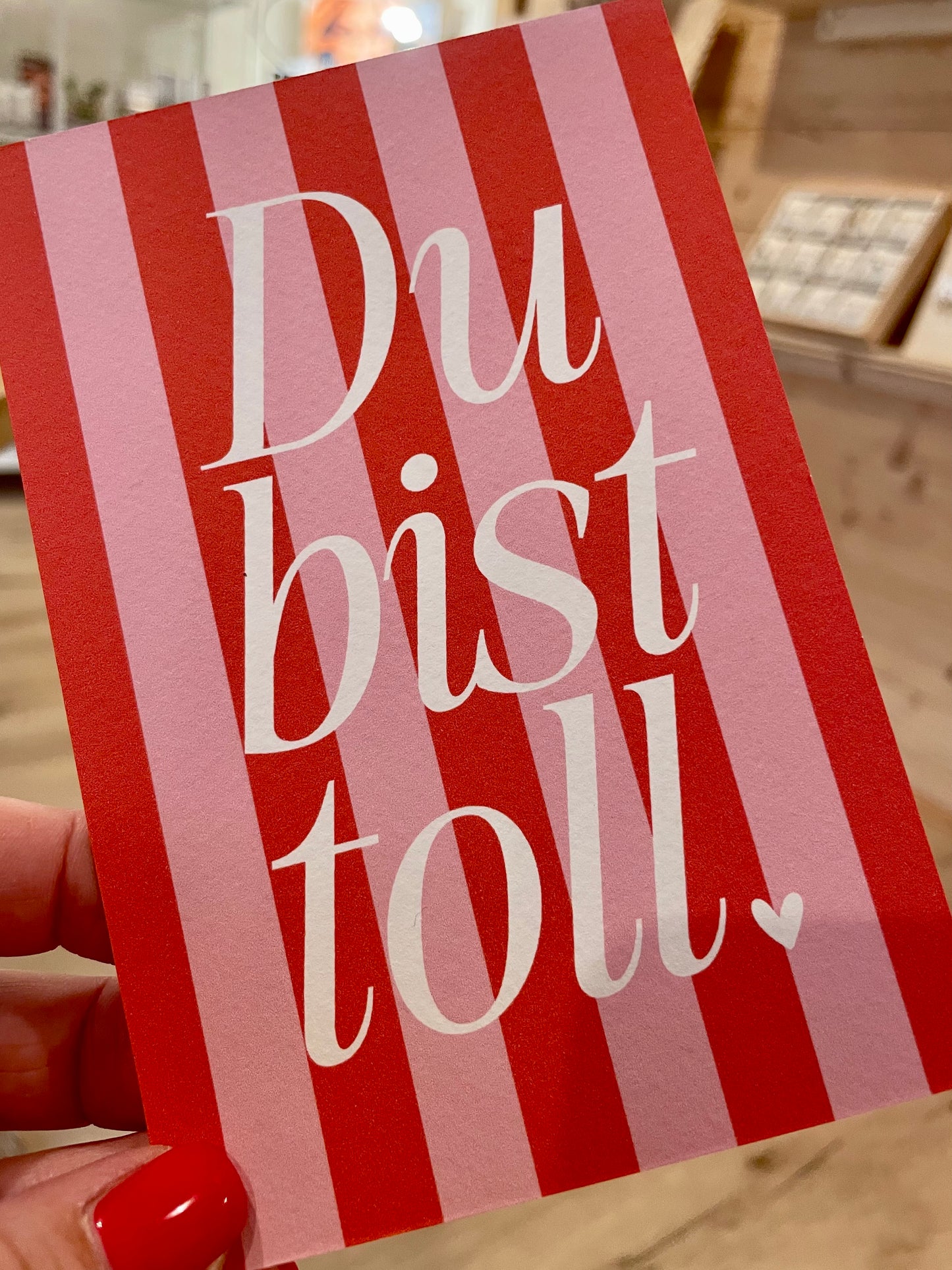 Postkarte „Du bist toll“