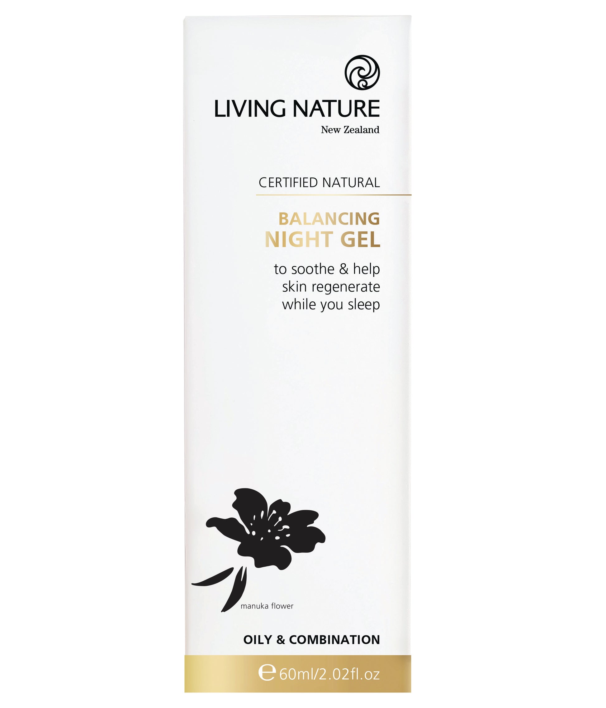 Das regulierende Nachtpflegegel von Living Nature – perfekt für die Pflege und Regeneration der eher fettigen, leicht entzündeten Haut!