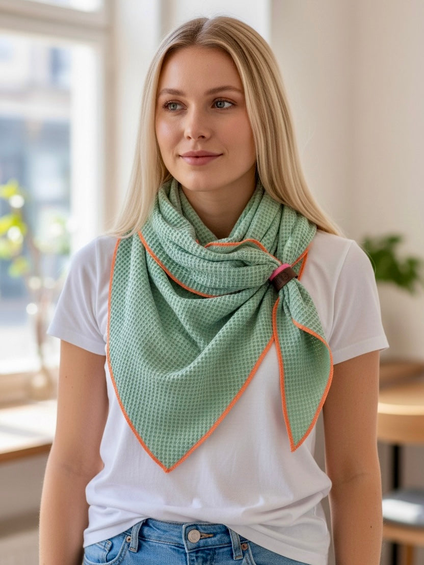 Sommer Tuch Mint ~ Orange