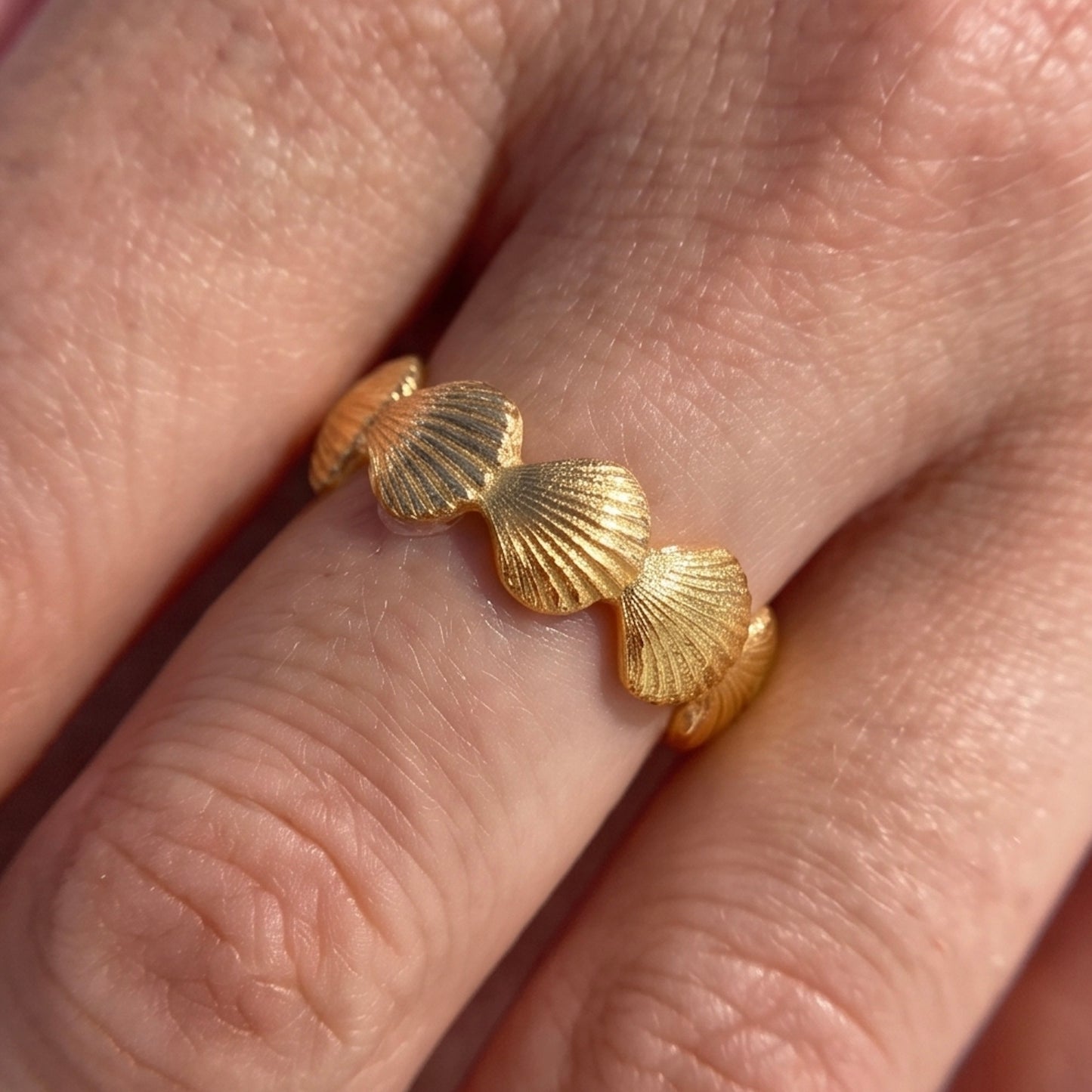 Muschel Ring verstellbar