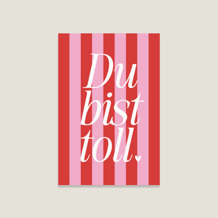 Postkarte „Du bist toll“