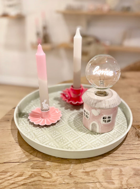 Dekoteller Emaille Pastell Mint