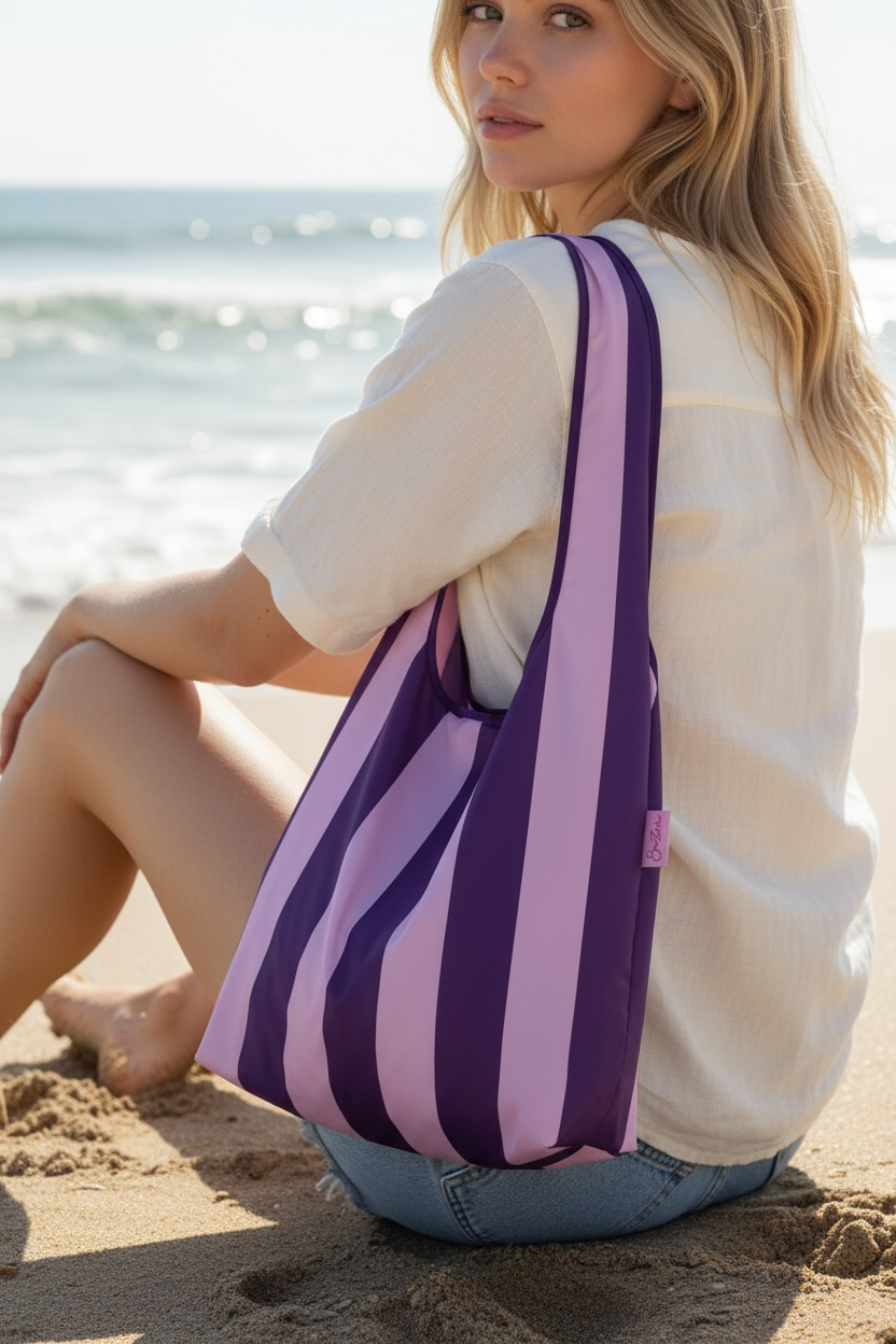 Faltbarer Shopper Stripes