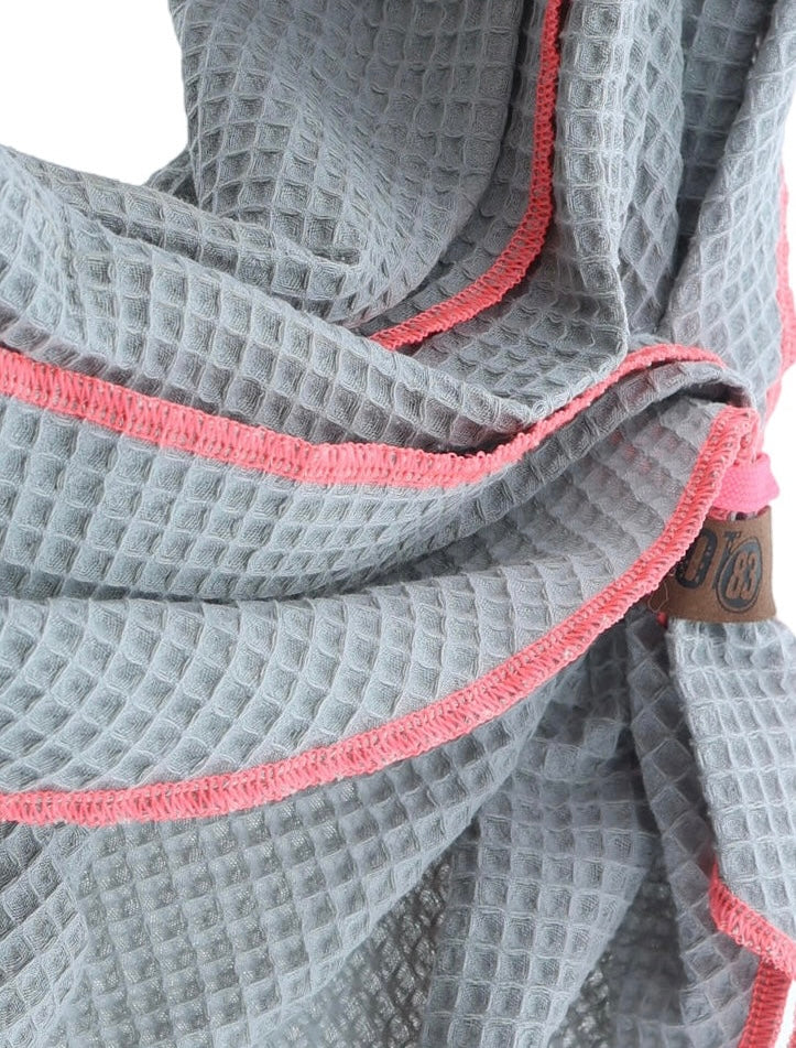 Sommer Tuch Grau ~ Rosa