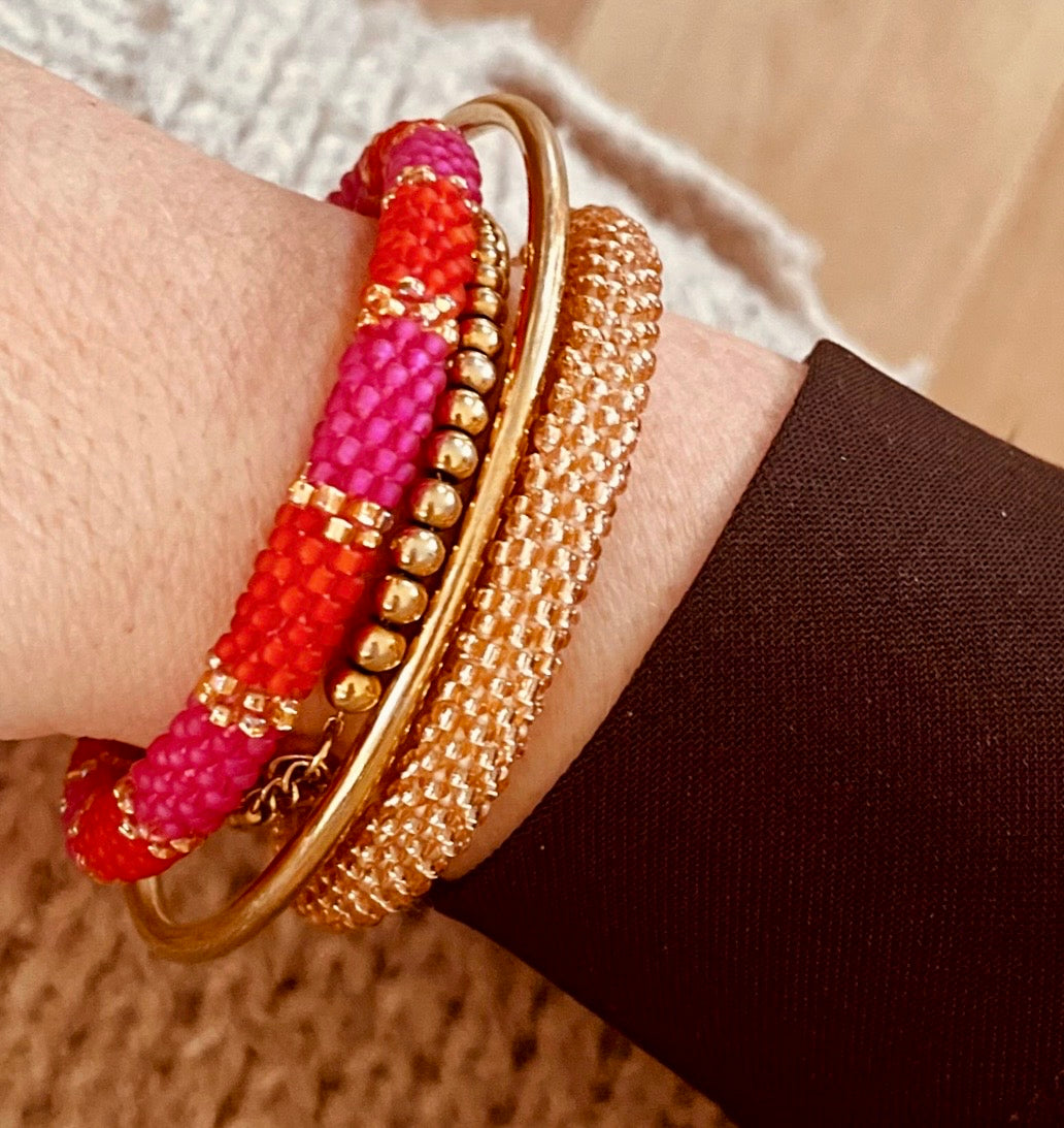 Gold Armreif Edelstahl