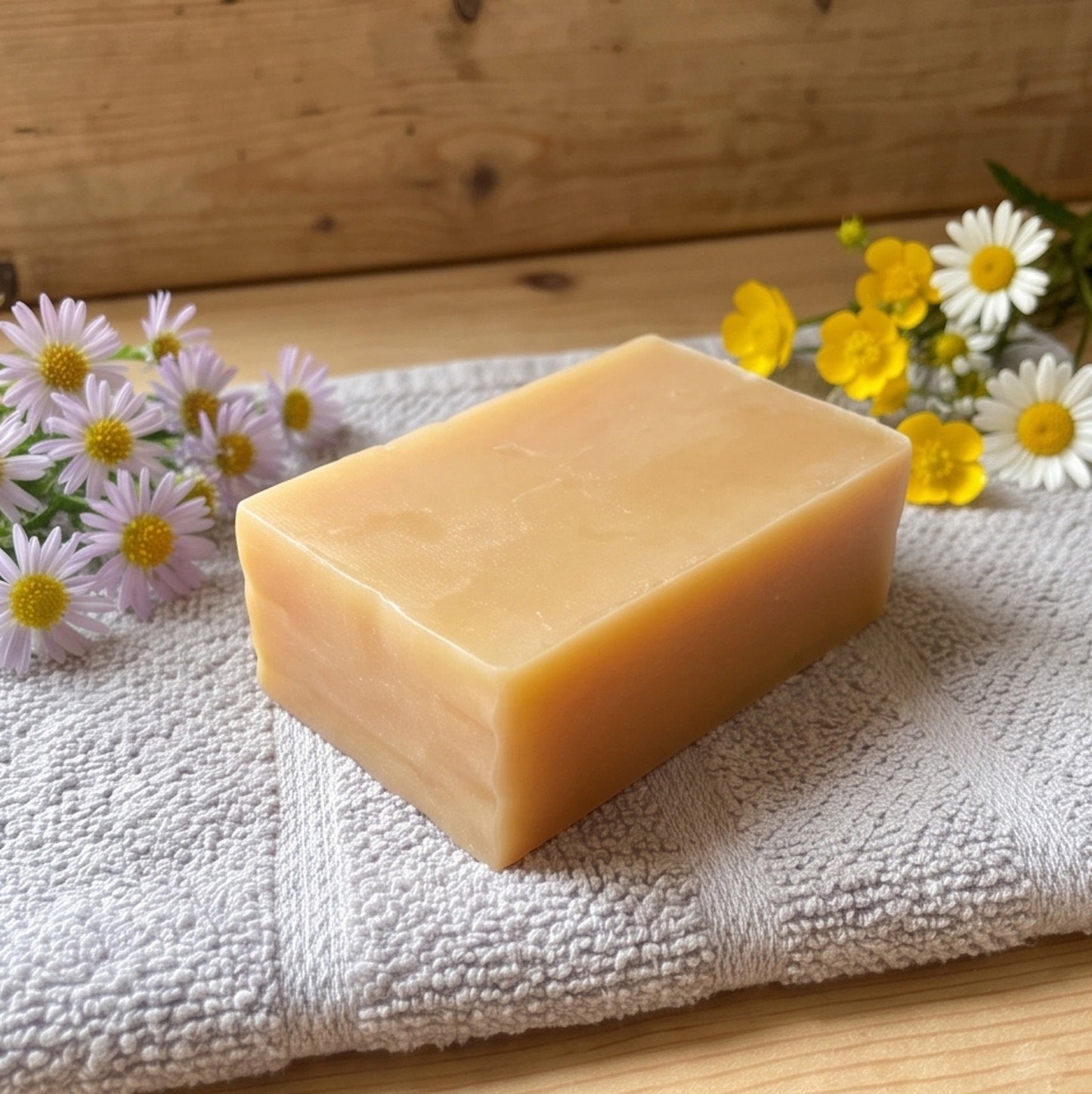Naturseife Bergwiese Lemongrass – bio, handgesiedet, mit Sheabutter und Kokosöl