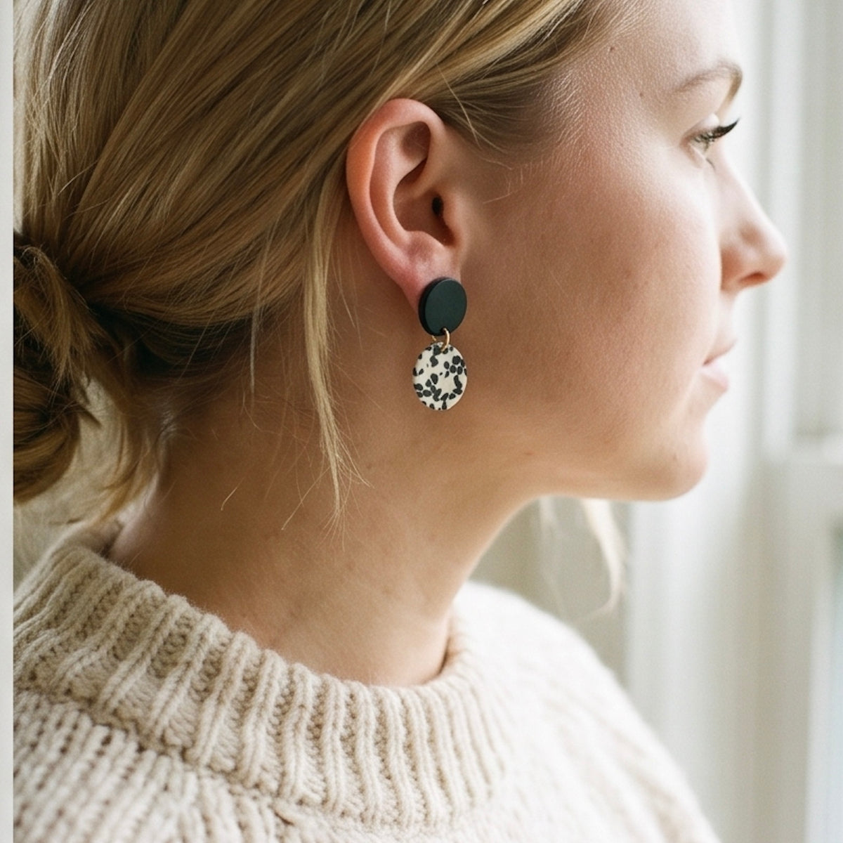 Ohrstecker mit Plättchenverschluss aus hypoallergenem 316L-Edelstahl für sicheren Sitz am Ohrläppchen