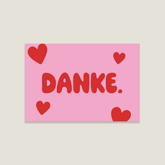 Postkarte „Danke“