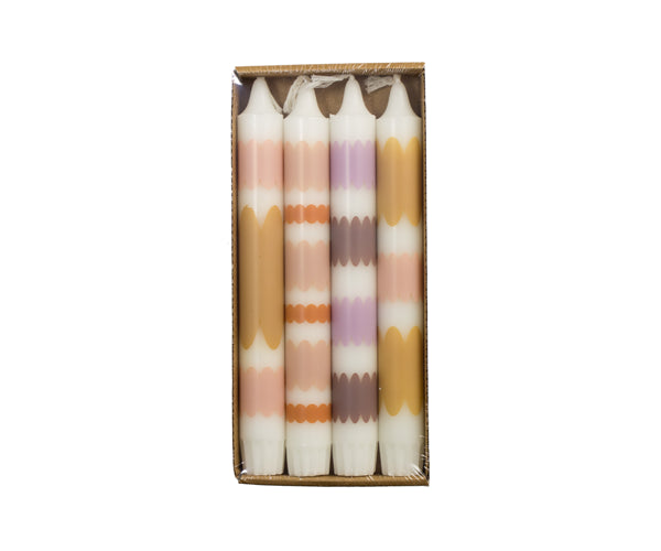 Stabkerzen 4er Set Flower Power