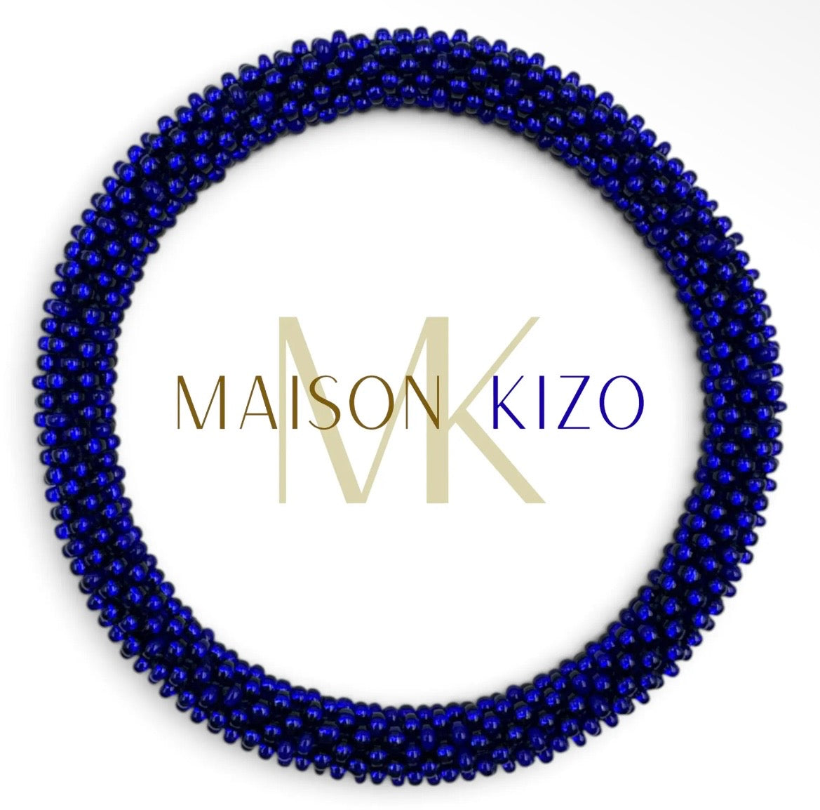 Glasperlen Armband Blau