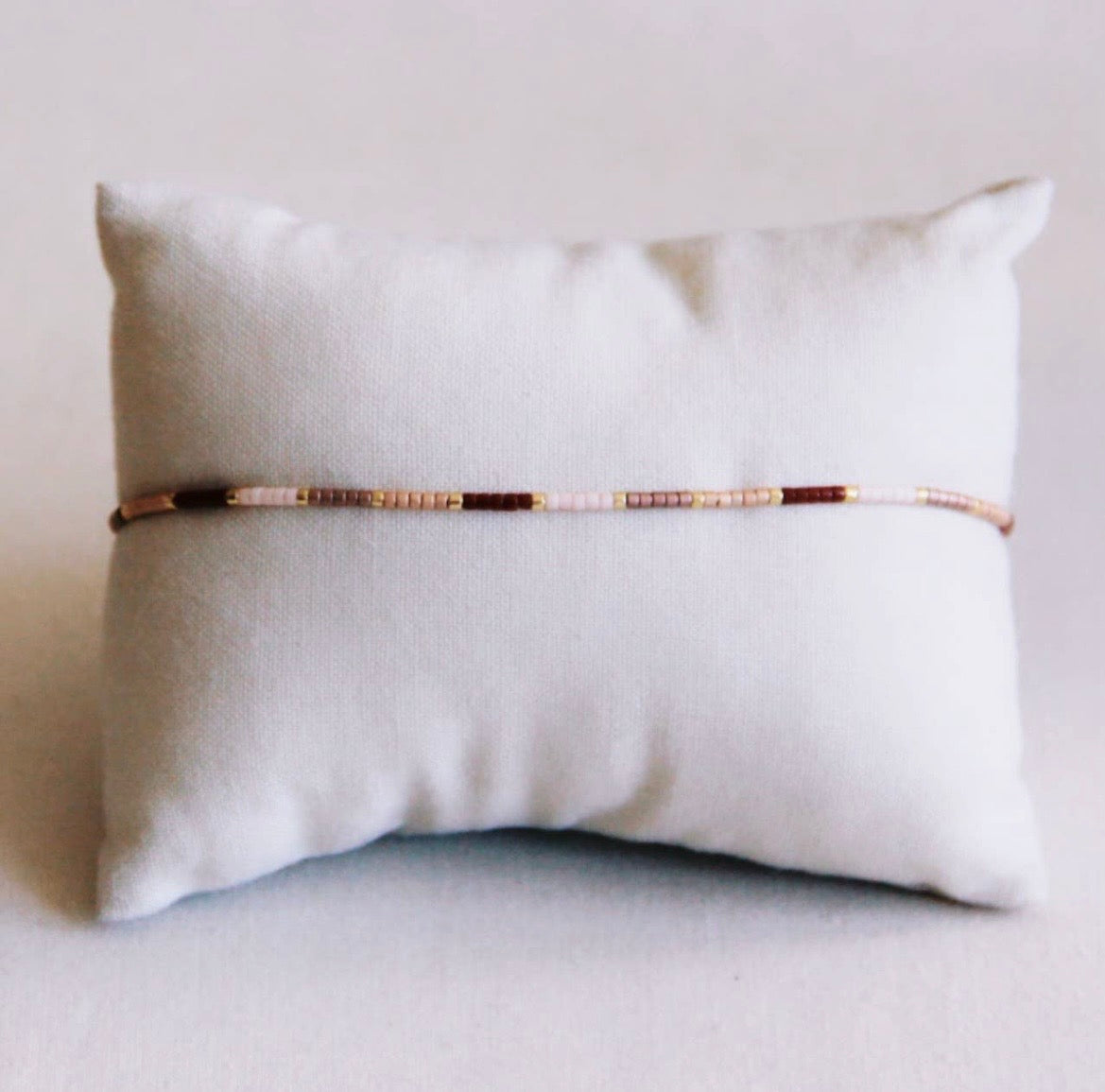 Miyuki Armband braun,gold,nude