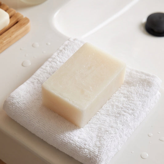 Naturseife Duftfrei aus Sheabutter, Kokosöl und Sonnenblumenöl für empfindliche Haut