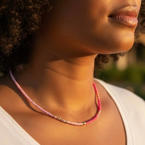 Miyuki Kette Pink Rosa