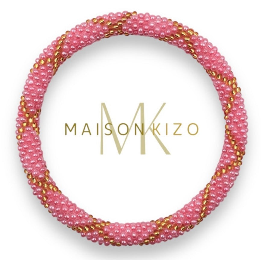 Glasperlen Armband rosa