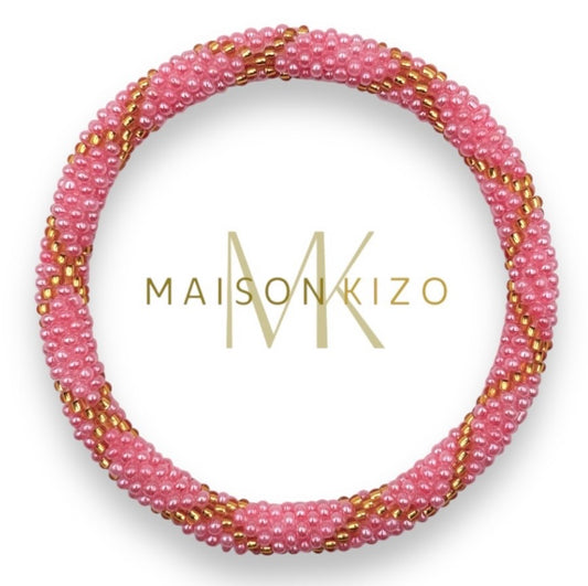 Glasperlen Armband rosa