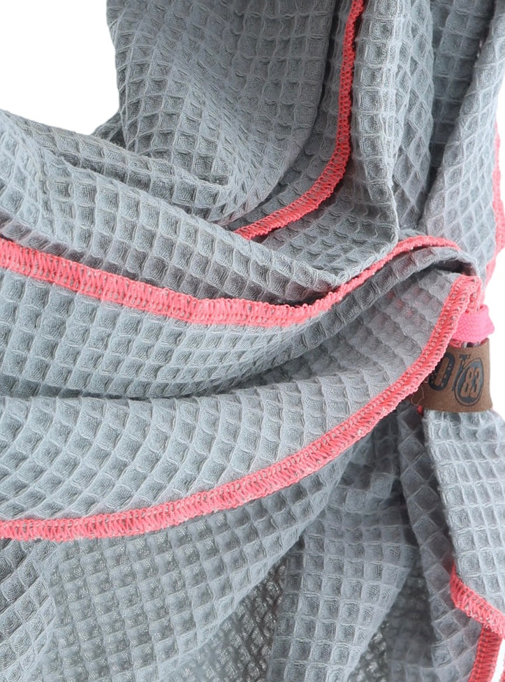 Sommer Tuch Grau ~ Rosa