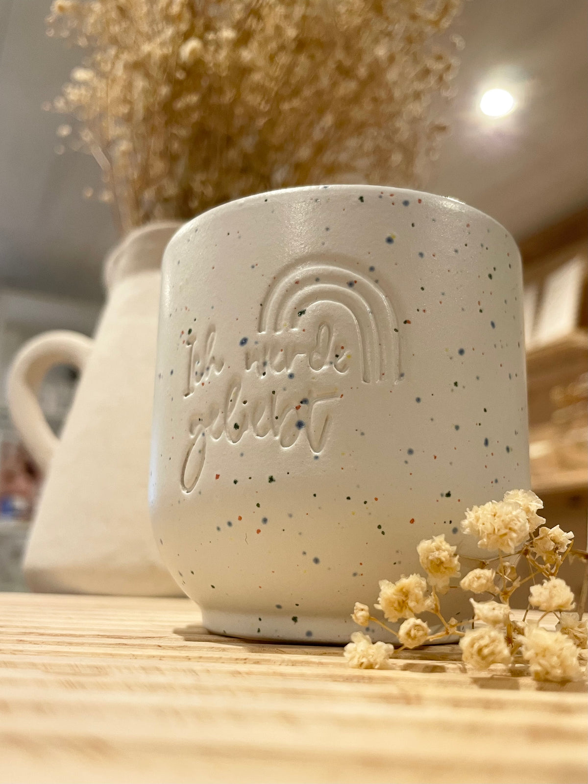 Keramik Becher „Ich werde geliebt“