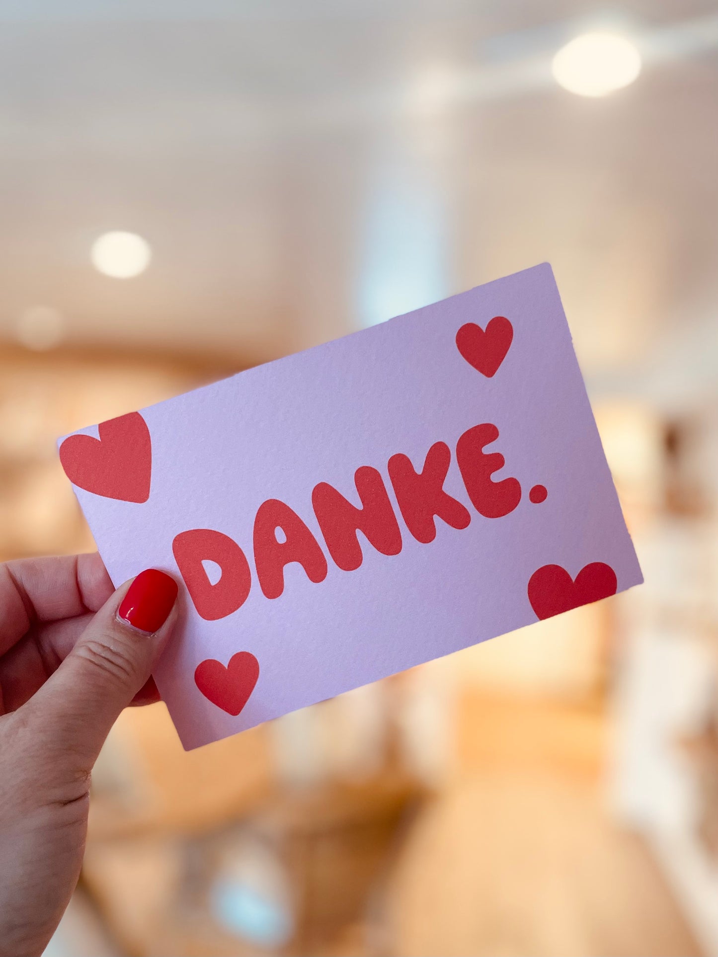 Postkarte „Danke“