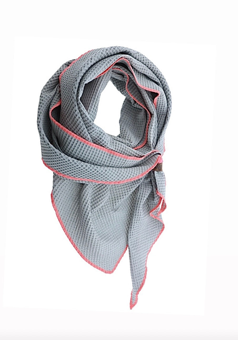 Sommer Tuch Grau ~ Rosa