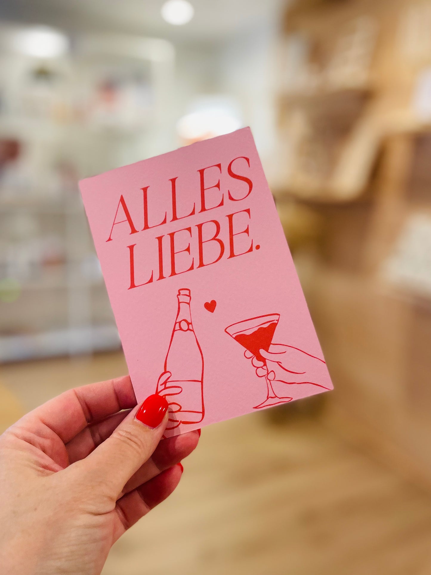Postkarte „Alles Liebe“