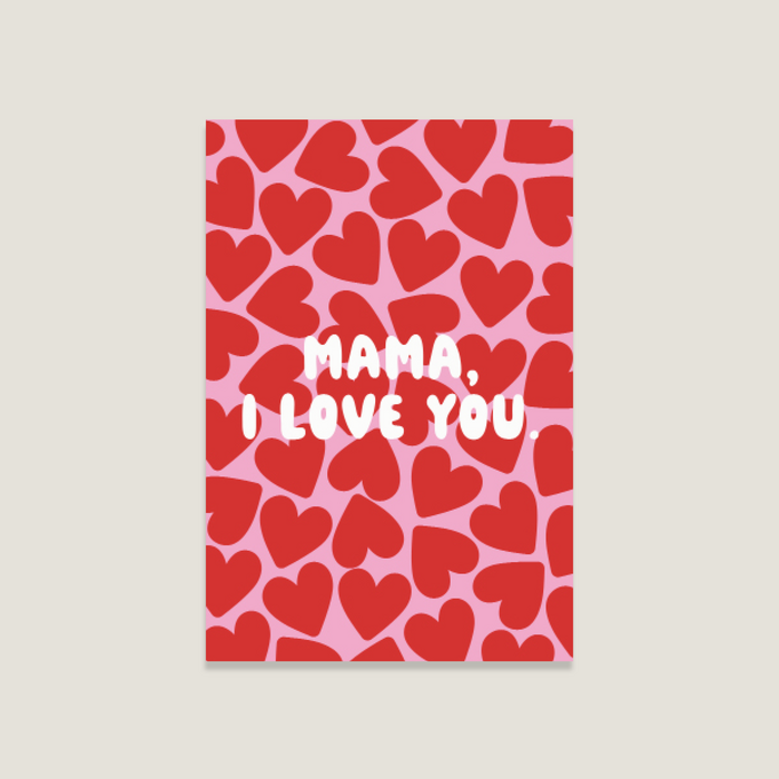 Postkarte „Mama, I Love You“