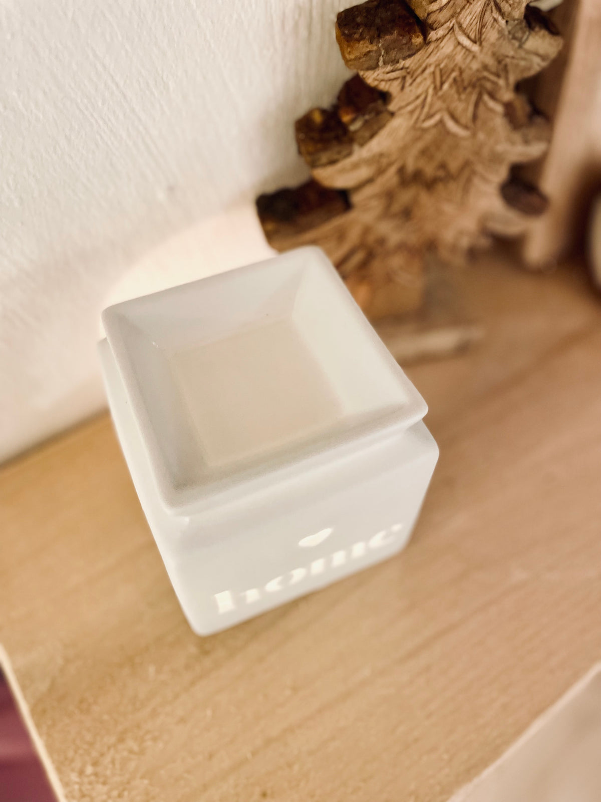 Keramik Duftlampe „Home“ Weiß