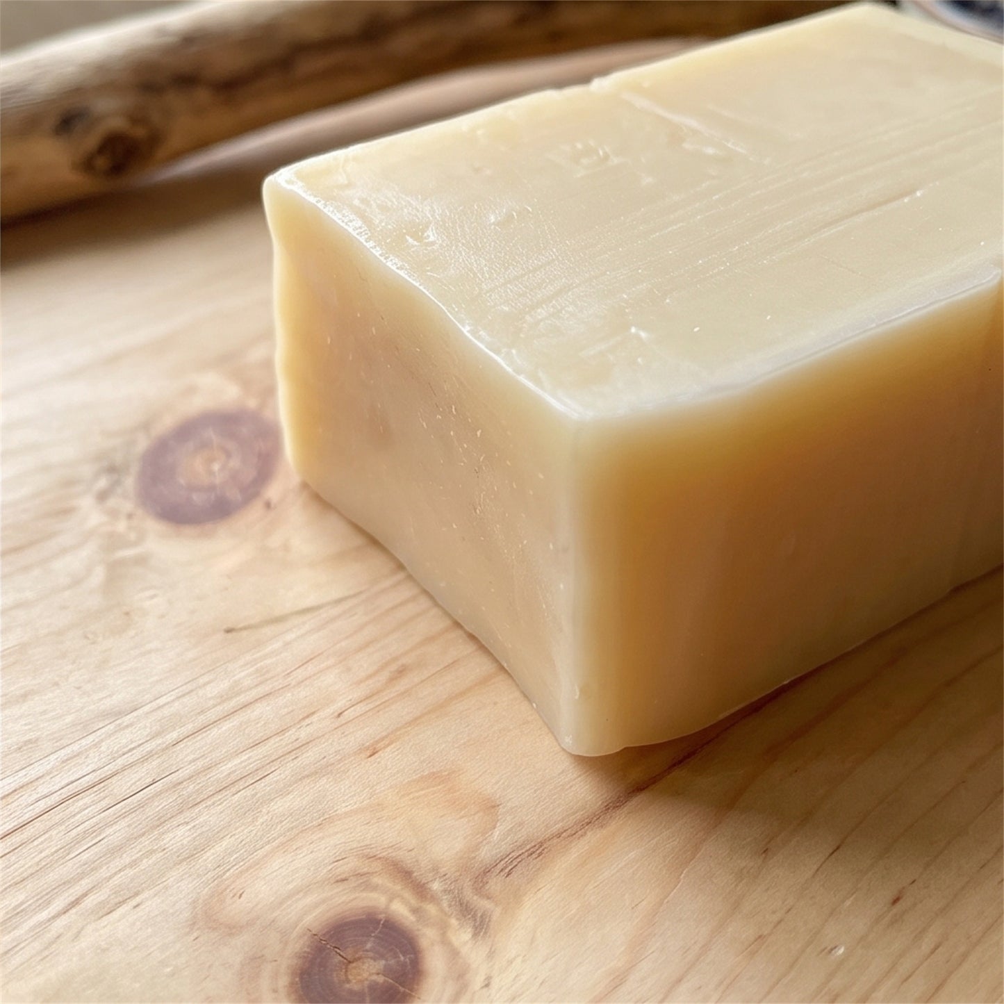 Naturseife mit Zirbelkieferöl, Sheabutter und Olivenöl für geschmeidig weiche Haut