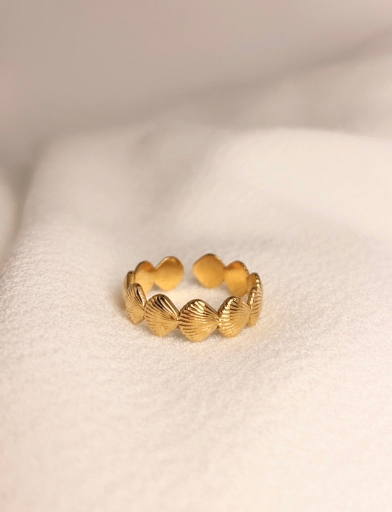 Muschel Ring verstellbar