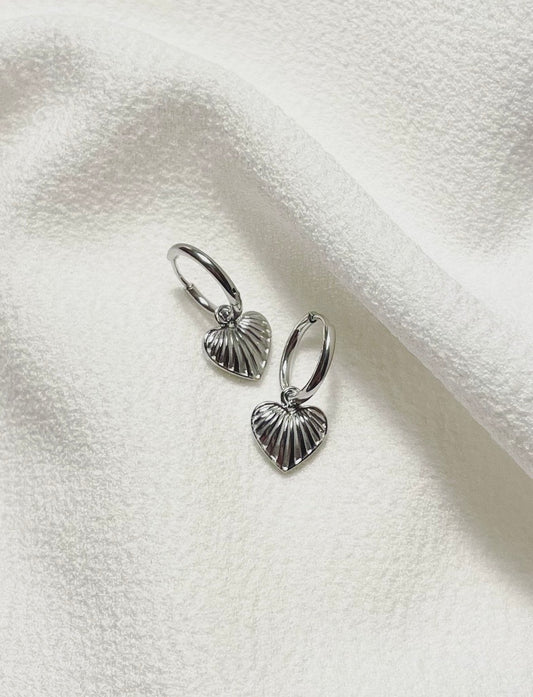 Herz Ohrringe Silber