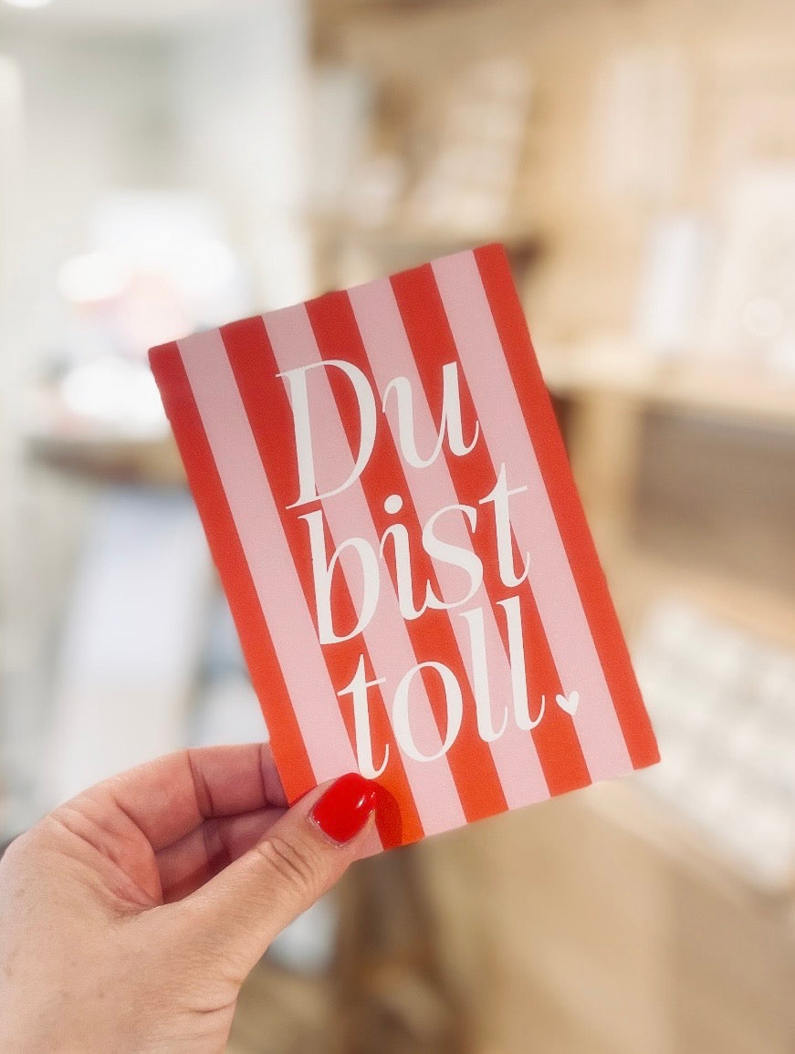 Postkarte „Du bist toll“