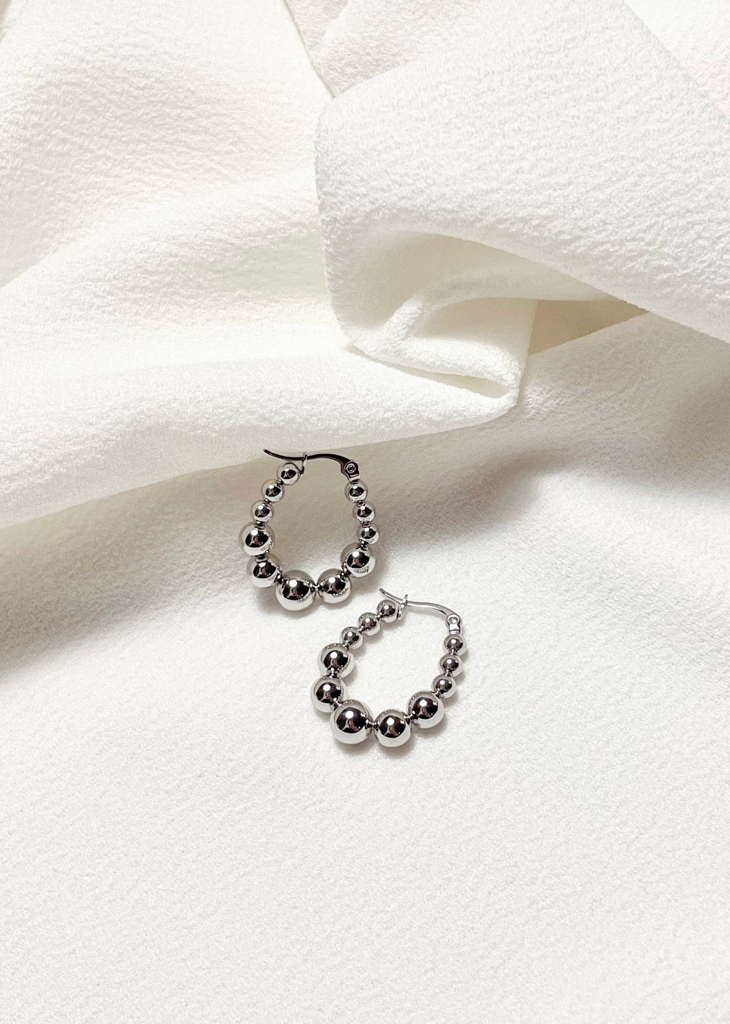 Ovale Kugel Creole Silber