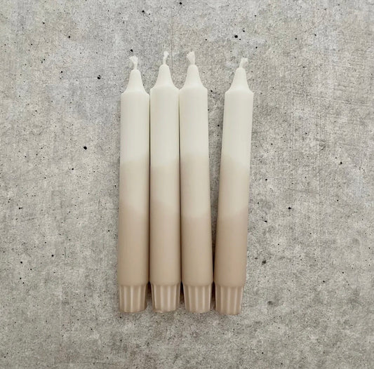 Stabkerze boho beige